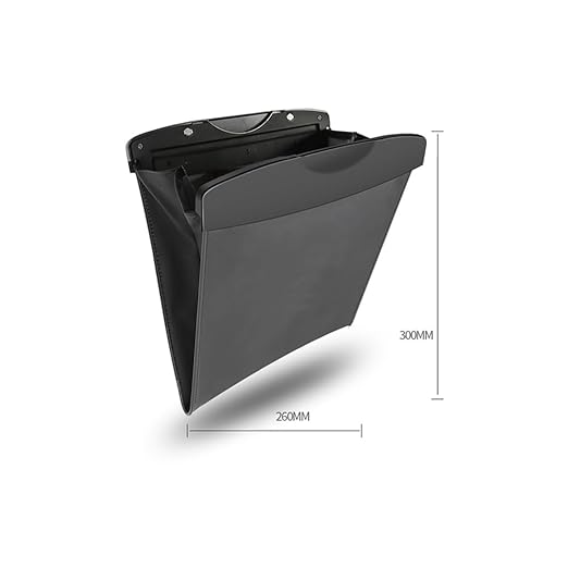 Car Leather Trash Can Auto Back Seat Trash Bag Trash Basket Storage Bag Portable Office Household Trash Bag Car Interior Accessories