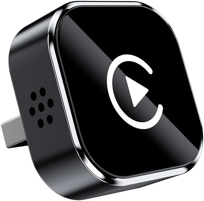 Wireless CarPlay Adapter, 2-in-1 Mini CarPlay & Android Auto Wireless Adapter, Plug & Play, Auto Connect, Car Accessories, Car Play Dongle Compatible with iPhone & Android