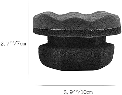 IPELY 2 Pack Large Tire Shine Applicator Pad, Durable and Reusable Hex-Grip Tire Dressing Applicator Pad for Applying Tire Shine
