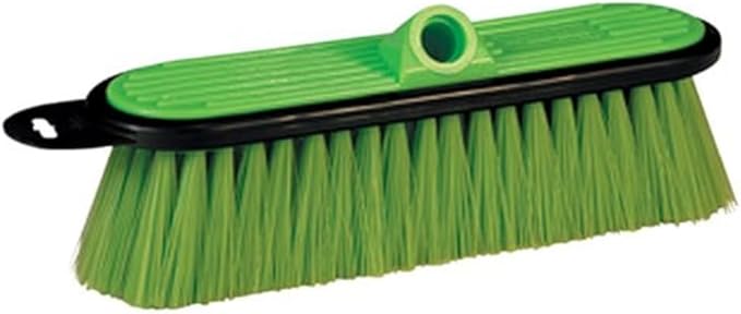 Mr. Longarm Very Soft Flow-Thru for RV, Boat & Auto Gel Coat & Fine Surface Cleaning Brush -404 , Green