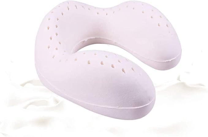 Travel Neck Pillow Sleep Kit - Natural Latex Travel Pillow, U-Shaped Travel Neck Pillow Aircraft Head Pillow Neck nap Neck Pillow car car Sleep Pillow Neck Support Pain Relief
