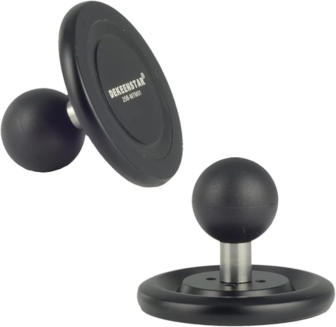Magnetic Phone Holder Base with B Size 1 inch Ball for Magsafe iPhone 17/16/15/14/13/12 Compatible with RAM mounts B Size Double Socket Arm Magnetic Ball Phone Holder for Car