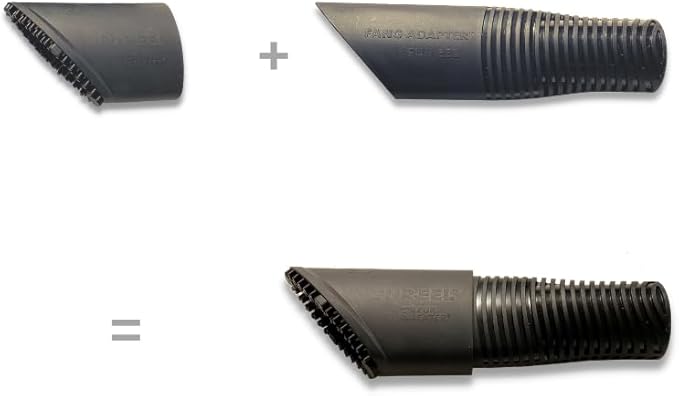 FUR-EEL PRO Professional Vacuum Cleaner Attachment for Cleaning Cars, Upholstery & Carpets Vacuum Cleaner Brush for Effective Removal of Pet Hair, Sand, Dust & Lint (Pack of 2)