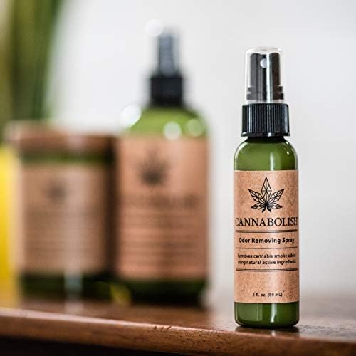 Cannabolish Wintergreen Smoke Odor Removing Spray and Air Freshener, 2 fl. oz. Travel Size