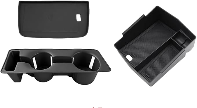 BIBIBO for 2026 Subaru Forester Center Console Organizer 2026 Subaru Forester Console Armrest Tray+Cup Holder +Wireless Charging Mat Forester Insert Organizer Forester Accessories