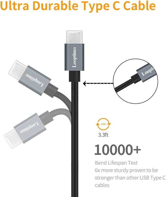 45W Fast USB C Car Charger for Google Pixel 10/10 Pro/10 Pro XL/9/9a/8/7, Galaxy S26+/S25 Ultra, Looptimo Android Phone Plug PD & QC3.0 Cigarette Lighter Adapter with Rapid Charging 3.3ft Type C Cable