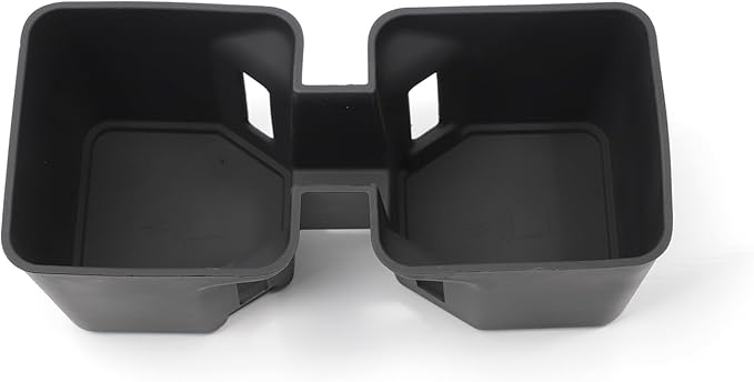 smabee Center Console Cup Holder Insert for 2024 2025 2026 Lexus GX 550 GX550 Accessories Silicone Drink Organizer Interior Black
