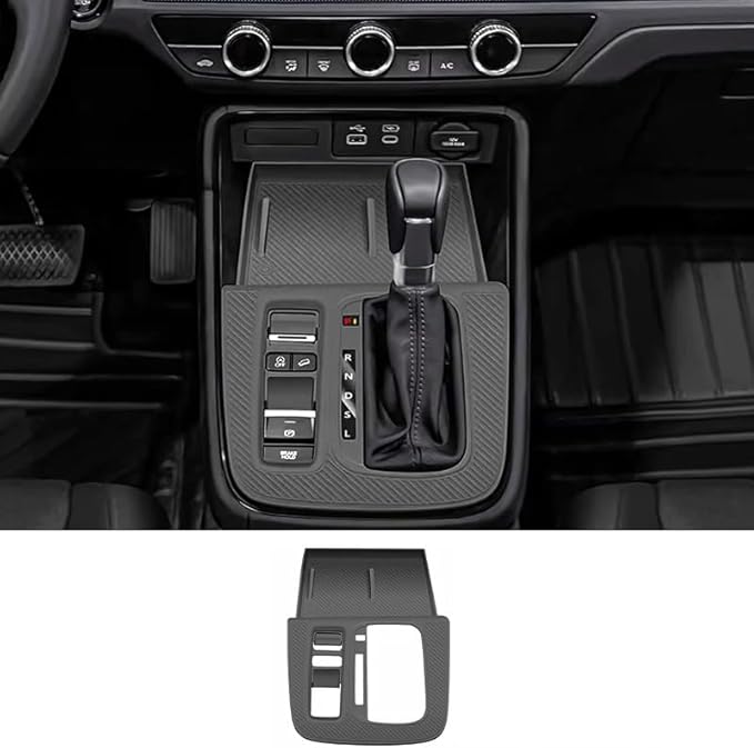 Temmis Center Console Silicone Organizer Wrap for Honda CRV 2023-2026 (Gasoline & Hybrid), Full-Wrap Center Consel Electrostatic adsorption Cover for Honda CRV-Black