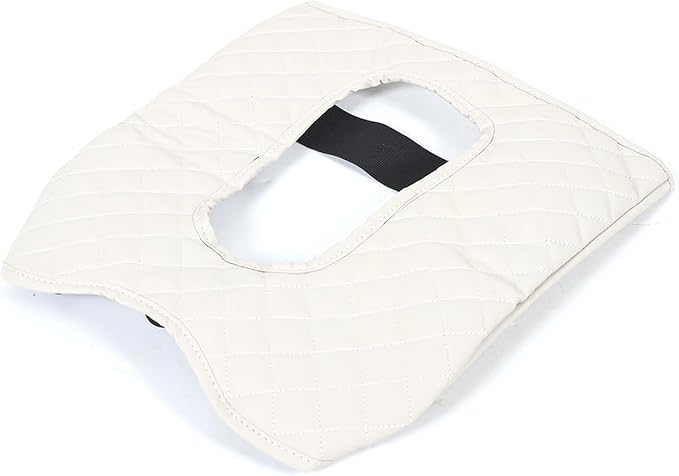 Center Console Armrest Seat Box Cover Compatible with Cadillac Escalade 2015-2020, Cushion Lid Protector Pad Anti-Scratch Interior Accessories (2015-2020 White)