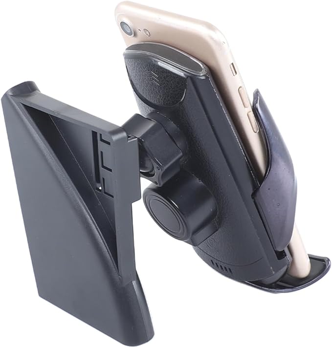 Phone Holder Compatible with Cadillac Escalade 2021-2025,360° Rotation Adjustable Center Console Navigation Screen Cell Phone Holder Fit for Most Smartphones (D)