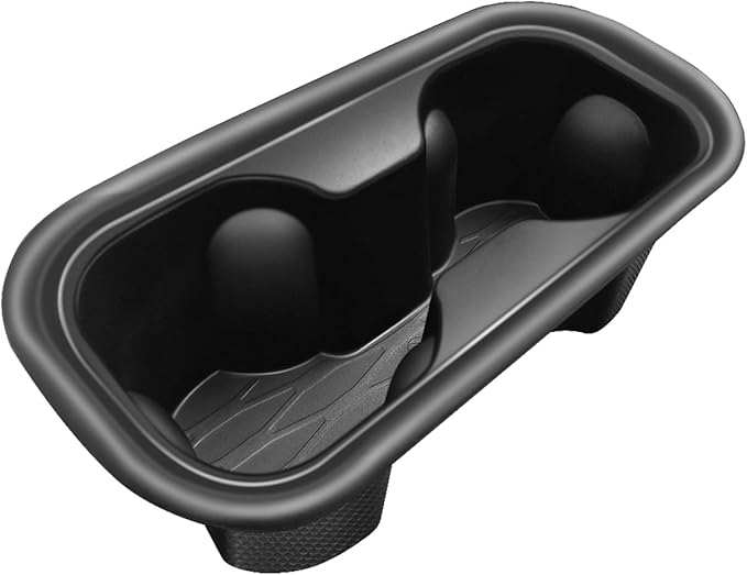 Muslogy Center Console Cup Holder Inserts Compatible with 2022-2025 2026 Chevy Silverado & GMC Sierra Accessories Middle Console Drink Holder TPE Organizer Non-Slip Drink Stopper(Bucket Seat Only)