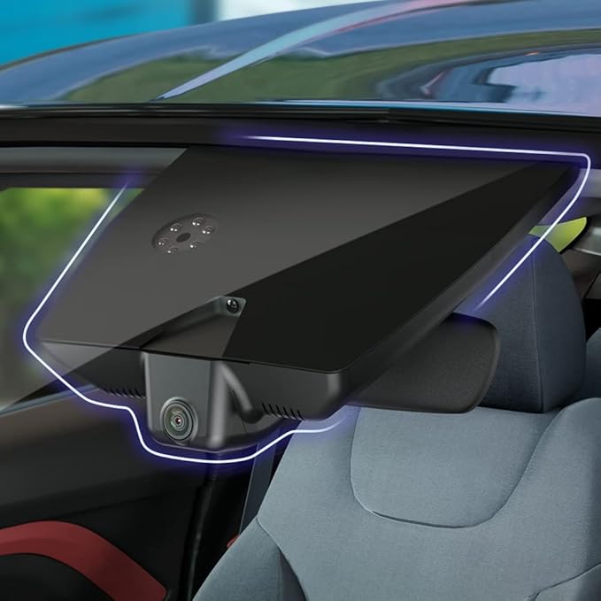 Fitcamx 2K Dual Dash Cam Adapts for Kia Telluride 2020 2021 2022 S LX EX SX X-pro X-Line (Part No.S9000), OEM Style, Front 1440P+Rear 1080P Video, Loop Recording, WiFi & APP, G-Sensor, 64GB Card