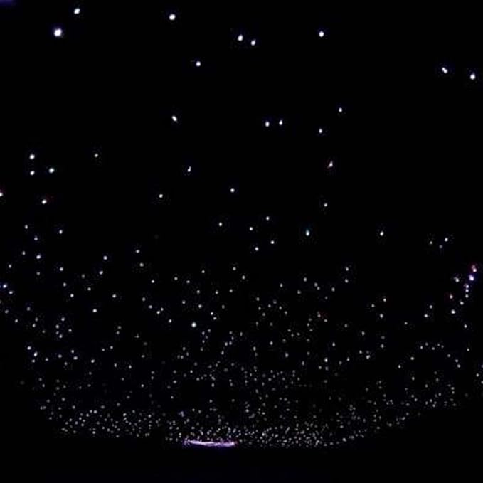 AKEPO PMMA END Glow Fiber Optic 50pcs 13.1ft/4m Ф0.03in(0.75mm) Fiber Strands for LED Star Ceiling Sky Light Kit and Fibre Optical Lighting Decoration (Without Light Source)