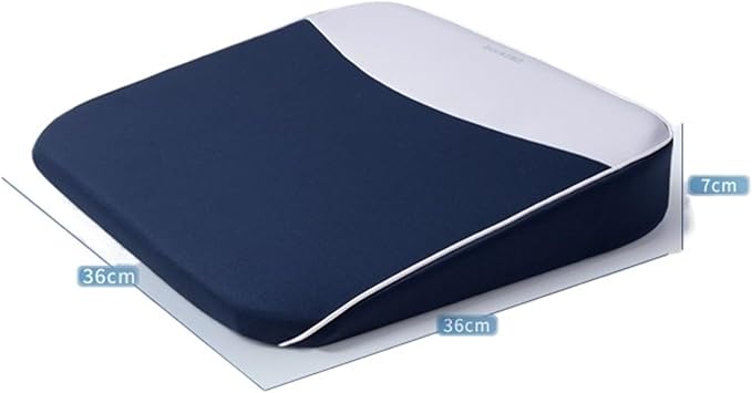 Memory Foam Car Seat Cushion for Driving, Driver Seat Cushion for Tailbone Pain Relief, Car Lumbar Support Booster Seat for Short Drivers, Car Seat Pad(Blue)