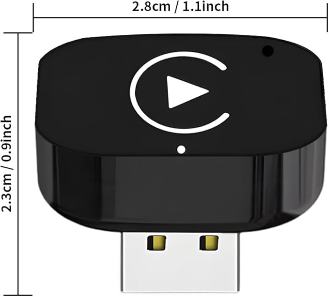 Worldlinkit 2 in 1 Wireless CarPlay and Android Auto Adapter, Supports 1000+ Car's with Built-in Wired CarPlay/Android Auto, No Delay, Stable Connection, Stable Connection Compatible with iOS 10+