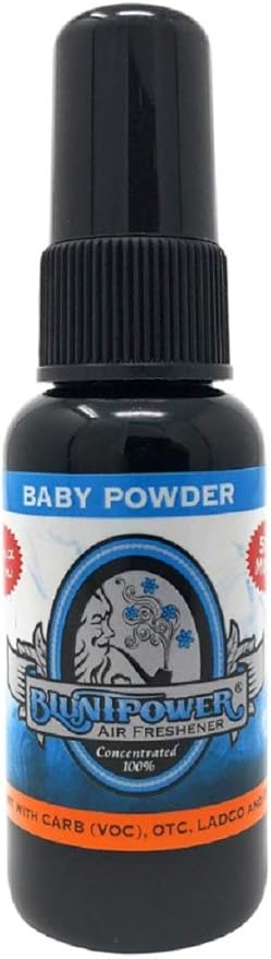 BluntPower 1 Ounce Bottle Oil Based Concentrated Air Freshener and Oil for Burner, Baby Powder