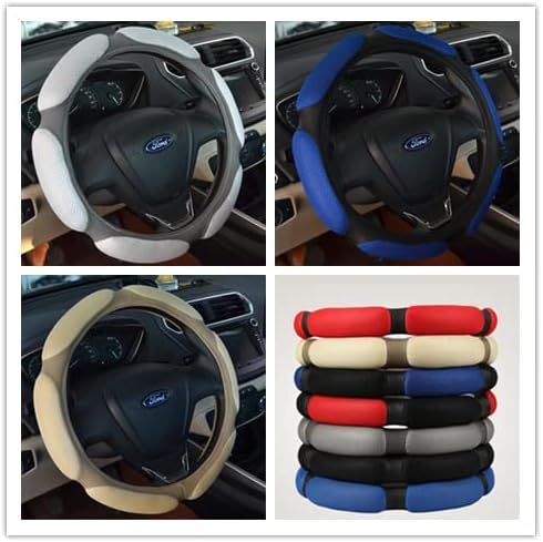 Rayauto Steering Wheel Cover -Odorless, Cooler Hands in Summer, Warmer Hands in Winter (Grey)
