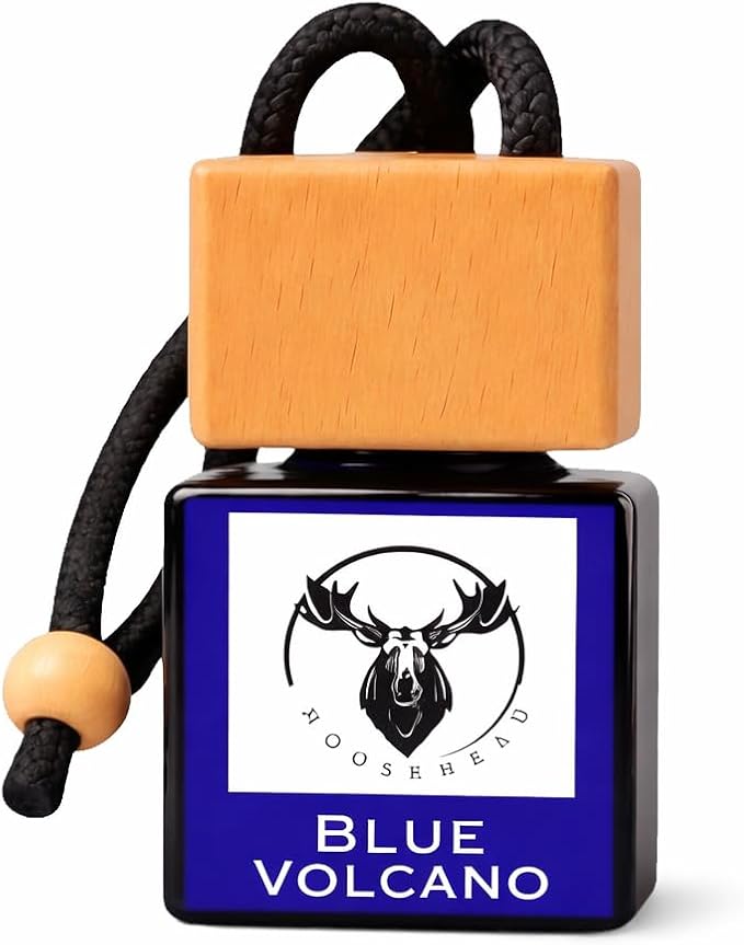 Blu Volcano Car Air Freshener – Hanging Rearview Mirror Air Fresheners & Tropical Fruit Scent – Long Lasting Fresh Car Scent – Handmade – Supports Animal Rescue