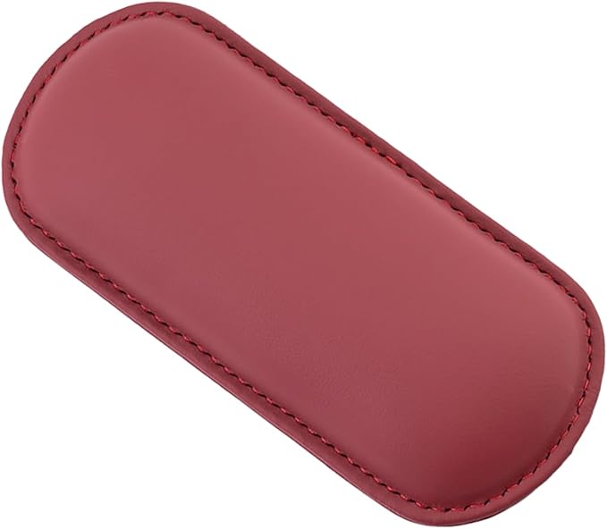 Car Center Console Knee Leg Elbow Cushion Pad, Soft Leather Door Armrest Foot Care Thigh Support Comfort Pillow, Auto Interior Accessories for Knee Pain Relief (Red)