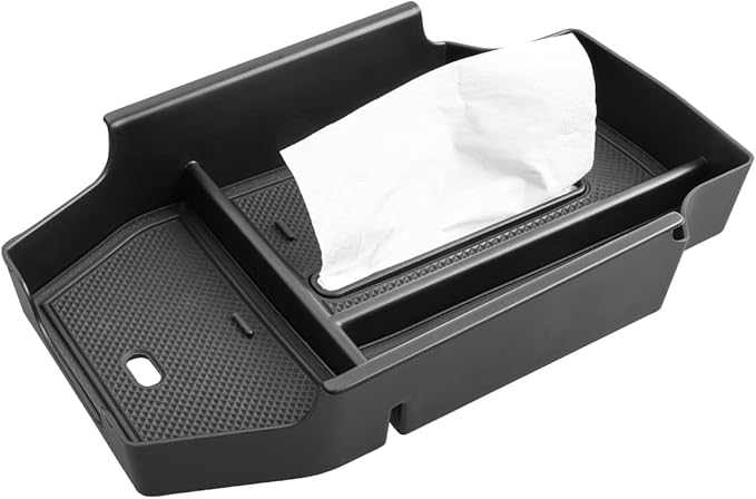 CDEFG for 2023-2025 2026 Honda Accord Center Console Organizer with Tissue Dispenser Slot 2025 2026 Accord Hybrid Accessories Armrest Tray Storage Box(Included Tissue Pack)