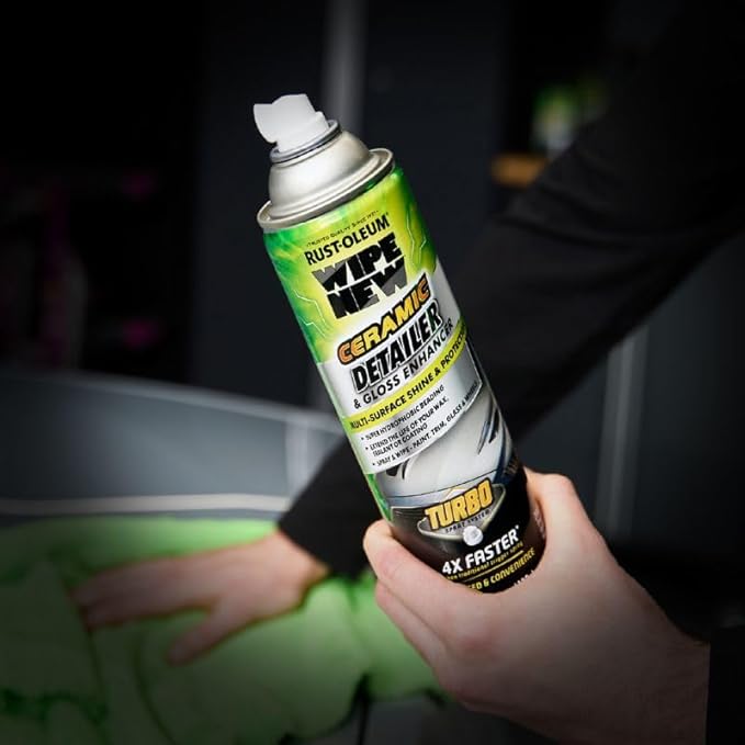 Rust-Oleum 393327 Wipe New Ceramic Detailer and Gloss Enhancer Turbo Spray System, 17 oz