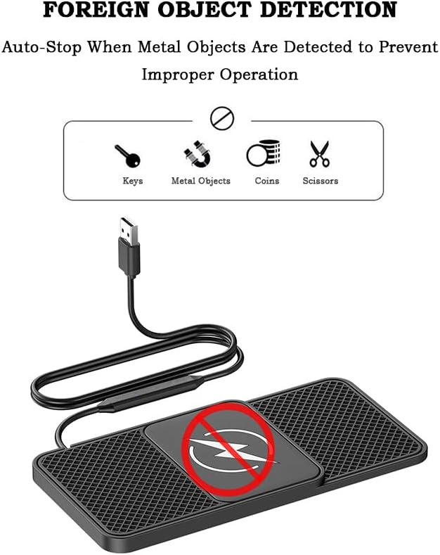 Car Charger for Ford Ranger 2024-2025, 20W Fast Charging Pad for Phones, Plug & Play Cord-Free Charging Pad with Step Design for Commutes Home Travel Use,A Type-C 30cm
