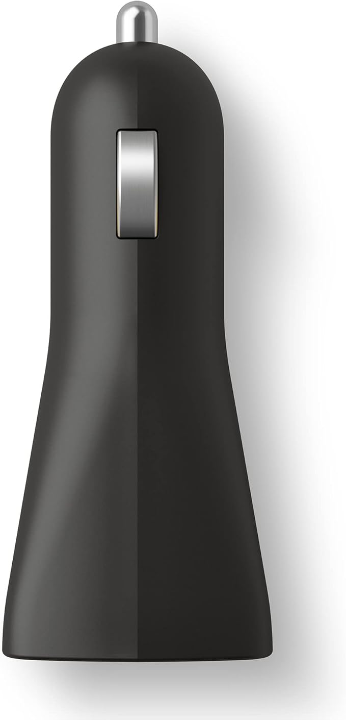 GoTo Dual USB Car Charger, Dual Port Fast USB A for iPhone 13 12 11 Pro max XR Xs SE iPad, Galaxy S21 S20 S10 Plus Ultra Note 20, Pixel 6 5 4, USB-A & USBA Devices, Black