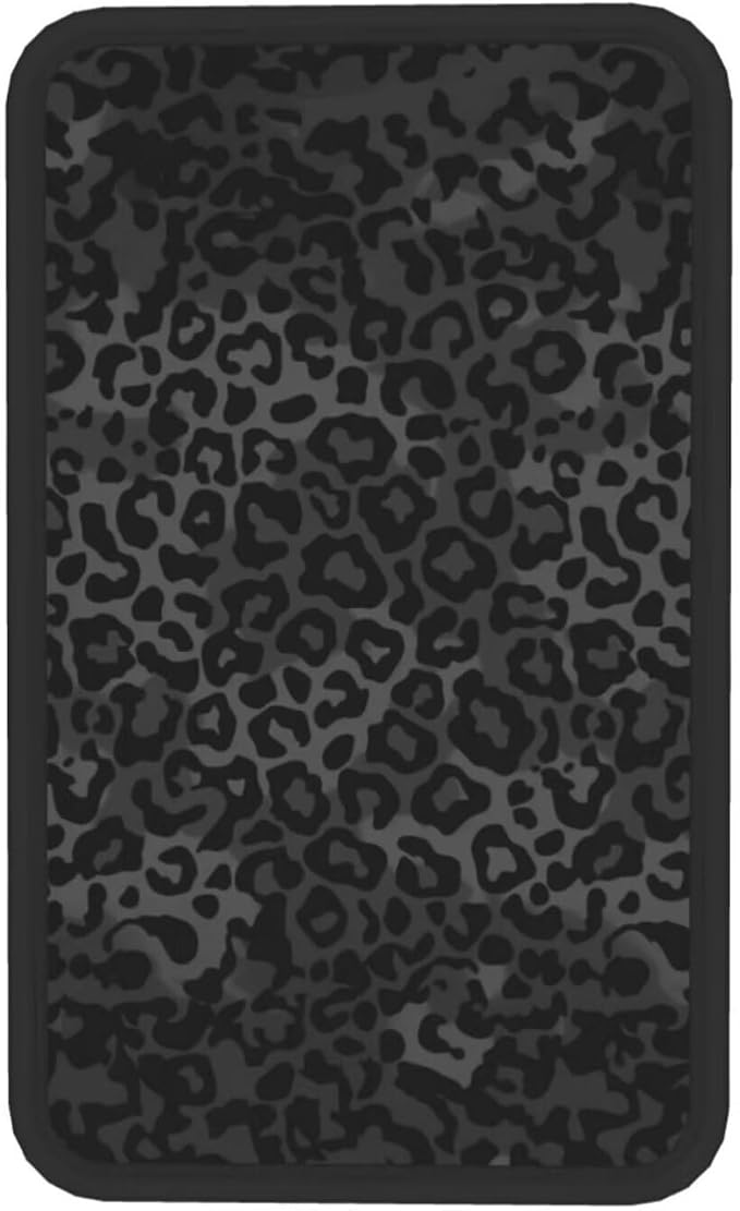 Black Leopard Armrest Cover Cheetah Animal Car Interior Accessories Anti-Scratch Armrest Lid Protector Pad Scratch Resistant Arm Rest Cover for Truck Van Sedans