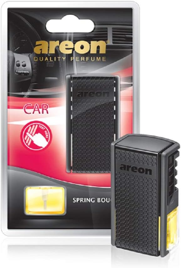 AREON ACB08 Car Freshener Vent Clip Luxury and Elegant 0.27 oz Car Air Freshener Perfume, Spring Bouquet Scent (Pack of 6)