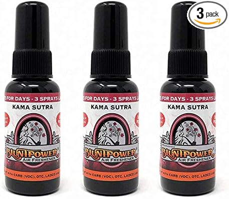 BluntPower (Citrus, Bergamot & Geranium, 3 Pack) Concentrated Air Freshener - Premium Oil Based Air Freshener Spray For Home & Car - Long-Lasting Bathroom Spray, Car Freshener, & Odor Eliminator Spray