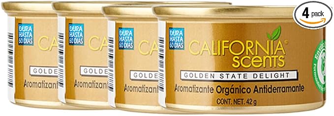 California Scents Air Freshener 4-Pack (Golden State Delight)