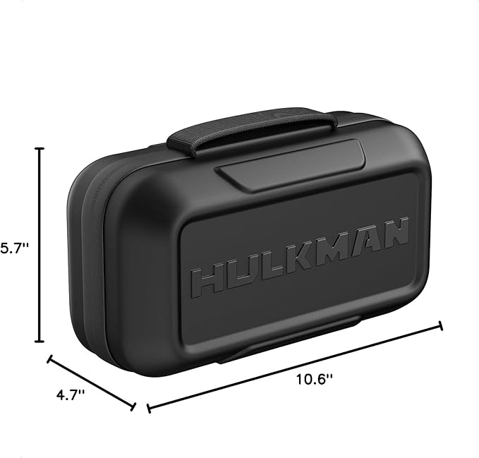 Hulkman Alpha Bag Jump Starter Case, Hard EVA Protective Carrying Bag Compatible with Alpha 85/85S/Pro Series Jump Starters, Shockproof Water-Resistant Storage Organizer for Booster Cables