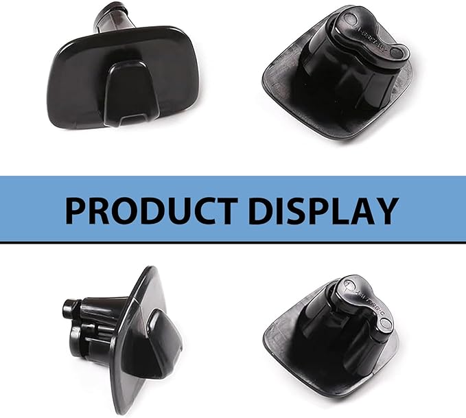 Pack-2 Car Interior Roof Hooks, ABS Plastic Multifunctional Roof Hook for Car, Car Hooks for Hanging Clothes, Bags and Umbrellas, Compatible with Volvo XC40 XC60 XC90 S60 S90 V60 V90 (Black)
