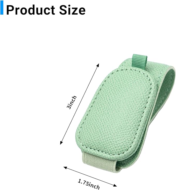 Yuoyar 2 Packs Magnetic Sunglass Holder for Car Visor - Universal Sunglasses Clip for Different Size Eyeglasses - Convenient Interior Car Accessories (Green)