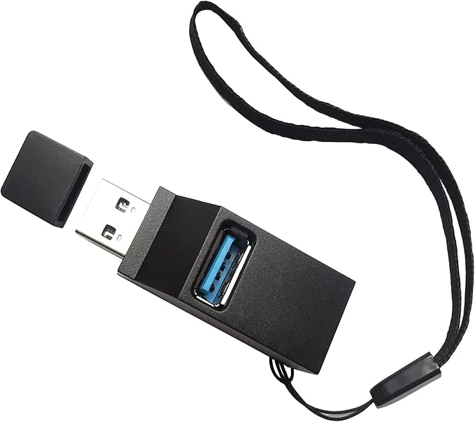 USB 2.0 Splitter,3-Port USB 3.0 Hub High Speed Splitter, USB Splitter Adapter Portable for PC, Laptop -Black