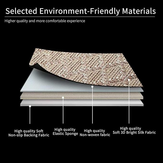 Breathable Car Seat Cover,Luxury Front Seat Cover,Durable and Non Slip,Polyester Silk Material, Universal Car Seat Cushion,Suitable for All Seasons,Airbag Compatible (Beige,1PC)