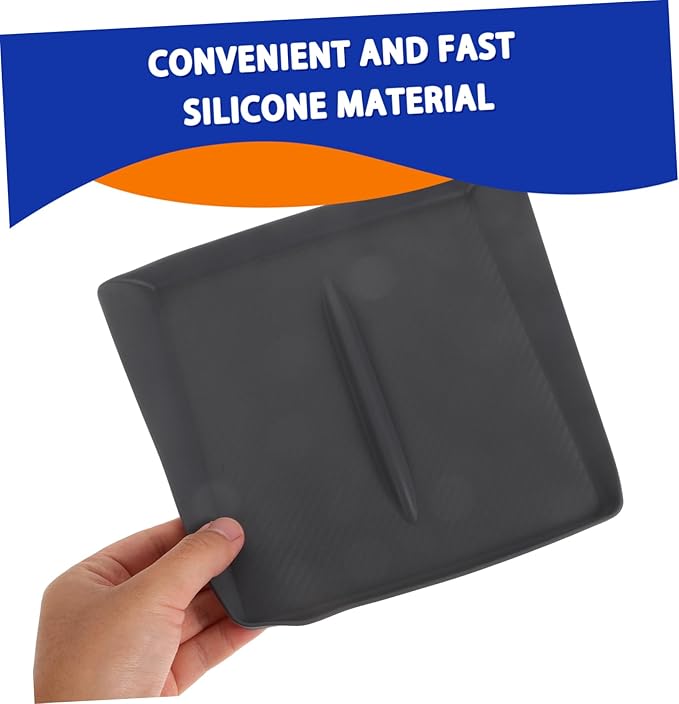 BESTOYARD Center Console -Skid Cordless Charging Pad for Silicone Charger Mat for Secure Phone Charging Car Interior