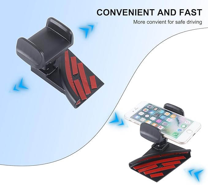 Phone Holder Compatible with Cadillac Escalade 2021-2025,360° Rotation Adjustable Center Console Navigation Screen Cell Phone Holder Fit for Most Smartphones (A)