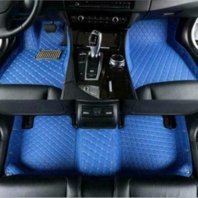 Custom Making Car Floor Mats Compatible with Audi BMW Mercedes-Benz Toyota Lexus Honda Infiniti Nissan Hyundai Kia All Models 2005-2026 (Blue)