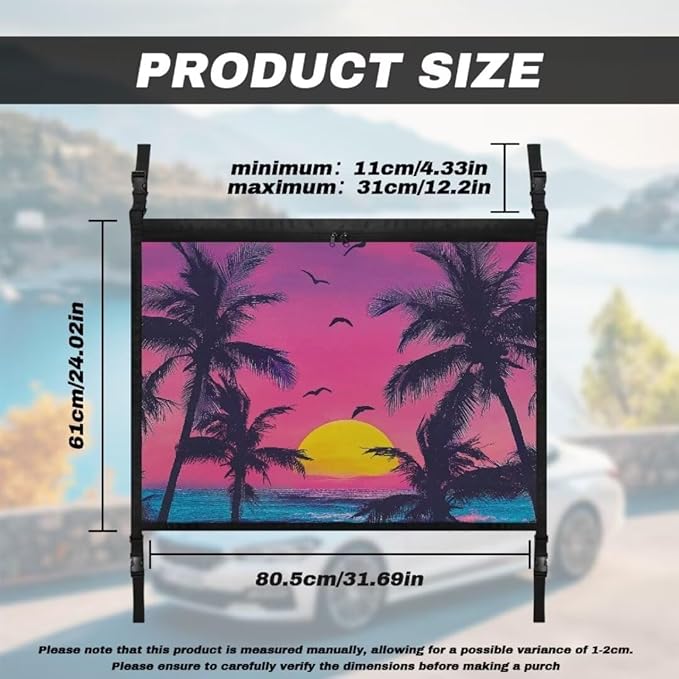 Sun Purple Sky Car Roof Storage Bag Car Seat Organizer Roof Storage Premium Car Seat Organizer One Size Inner Car Accessories