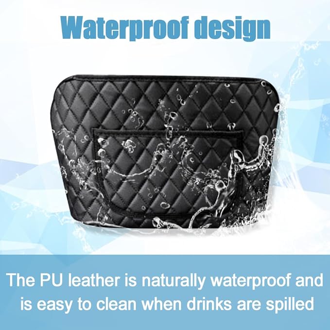 Car Net Pocket Handbag Holder, Large Capacity Leather Organizers and Storage Purse Holder for Car Between Seats, Universal Automotive Consoles & Backseat Organizer for Most Cars