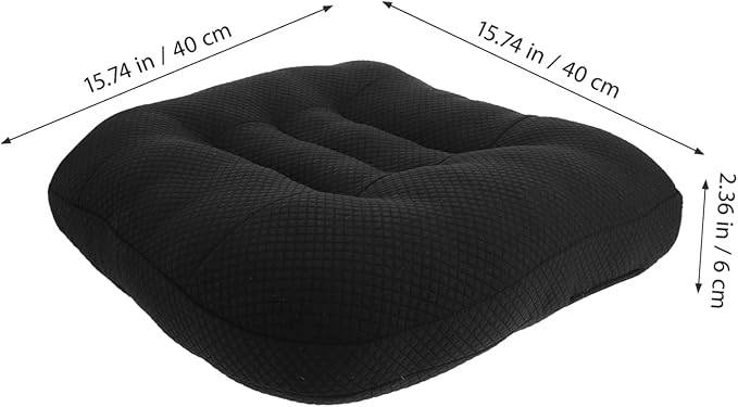 Unomor Car Seat Cushion Lumbar Support Pad for Driving Breathable Heightening Seat Pillow for Short Drivers