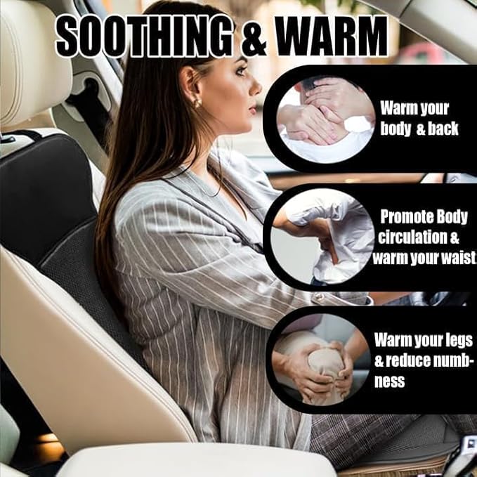 Seat Cushion for Chair, Car, Office, or Home Use (2 Pack)