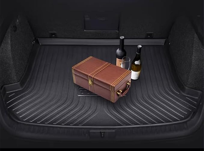 Cargo Liners Fits Kia K5 2021-2024 and Hyundai Sonata 2020-2024 Rear Trunk Floor Mats 3D Boot Tray All-Weather TPE Black