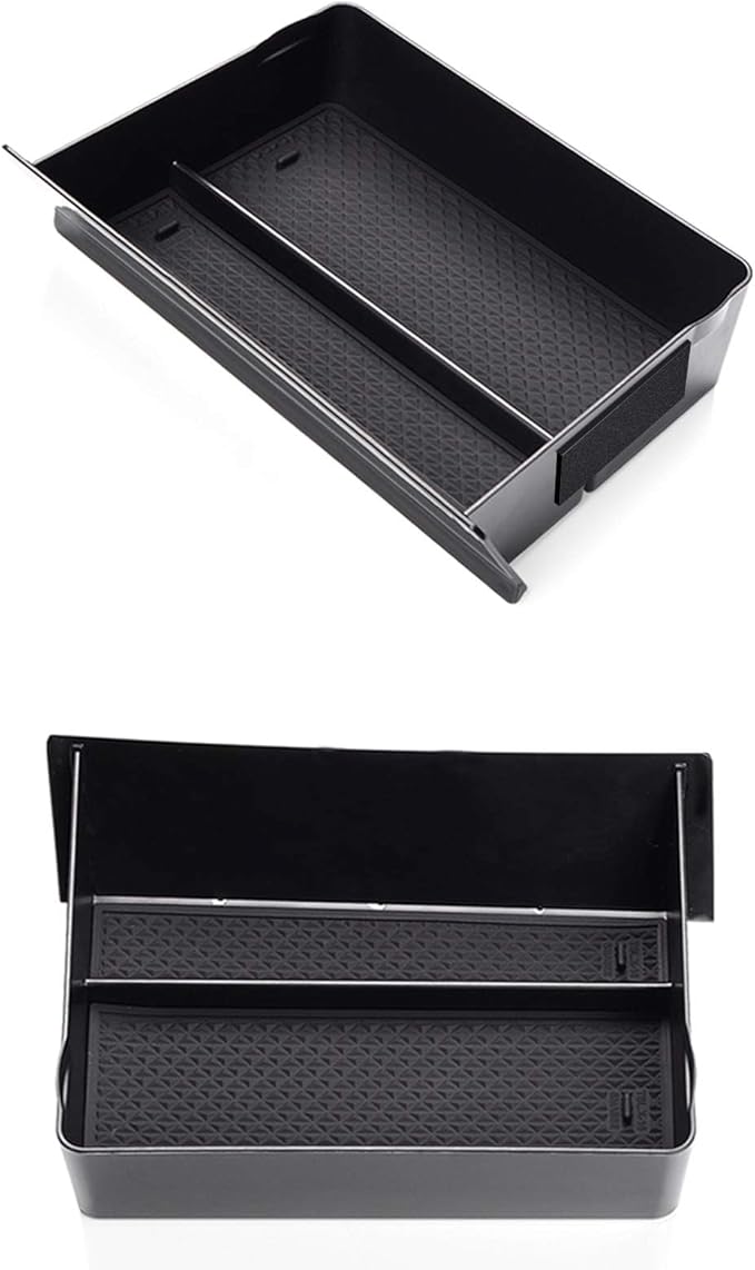 Jaronx Compatible with Tesla Model S/X Cubby Drawer, Center Console Organizer Storage Box Compatible with Tesla Model X/S Accessories (2012-2019 2020 2021)