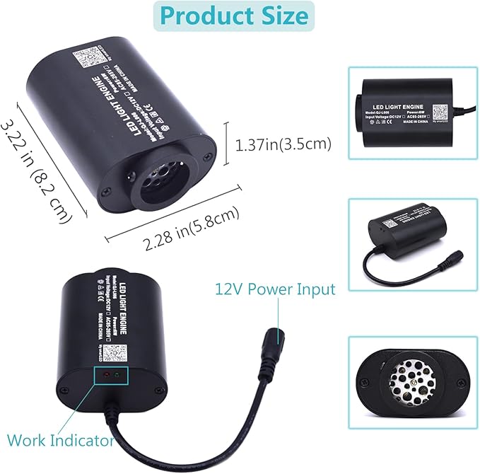 Starlight Headliner Kit Fiber Optic Lights Star Lights for Car with Remote APP Control Twinkle Music Mode RGBW Sound Activated 400Pcs*0.03in*9.8ft