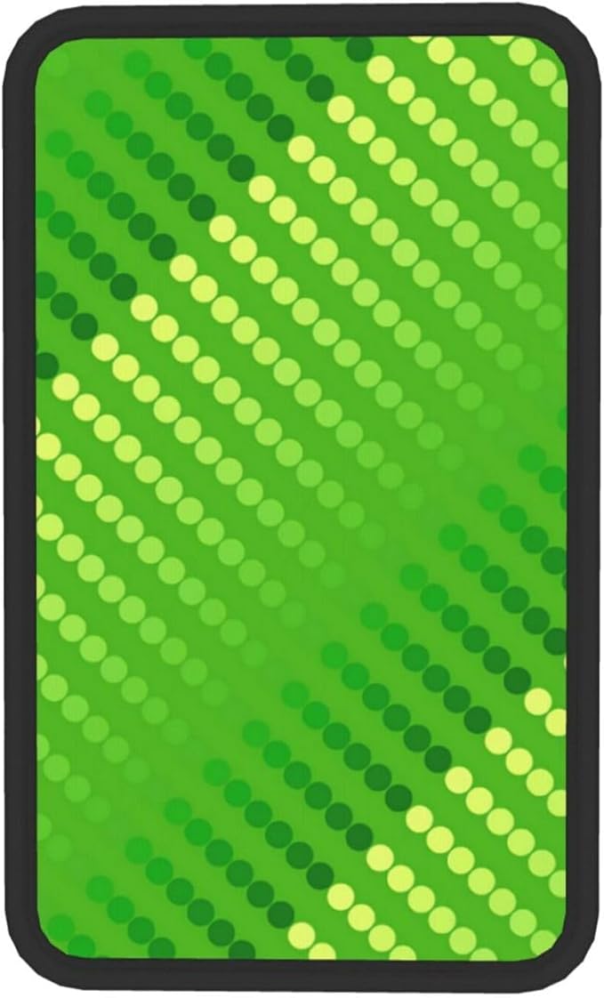 Satin Dots - Shades of Lime Green Universal Center Console Armrest Cover Pad Car Armrest Protector for Most Cars, Suvs & Trucks, Cushion with Easy Installation