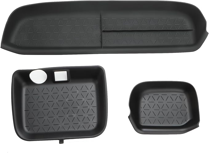 auovo Passenger Storage Organizer Mat Compatible with Toyota RAV4 Accessories 2025 2024 2023 2022 2021 2020 2019 RAV-4 Drivers Side Cubby Organizer Passenger Glove Box Organizer Tray (3PCS)