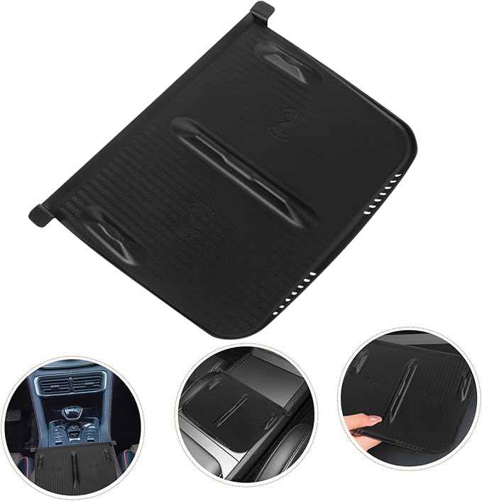Center Console Skid Silicone Mat Wireless Charging Pad Compatible Model Easy to Install Protects Against Scratches and Slippage
