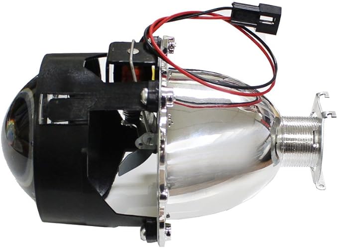 iJDMTOY Mini 2.5-Inch H1 Bi-Xenon Projector Lens Compatible With Car Lighting Retrofit, Custom DIY Job For Off-Road Use Or Show Purpose
